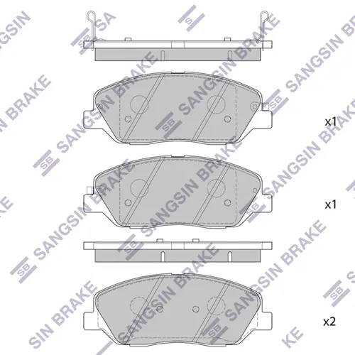 Тормозные колодки дисковые HAGEN GP1246