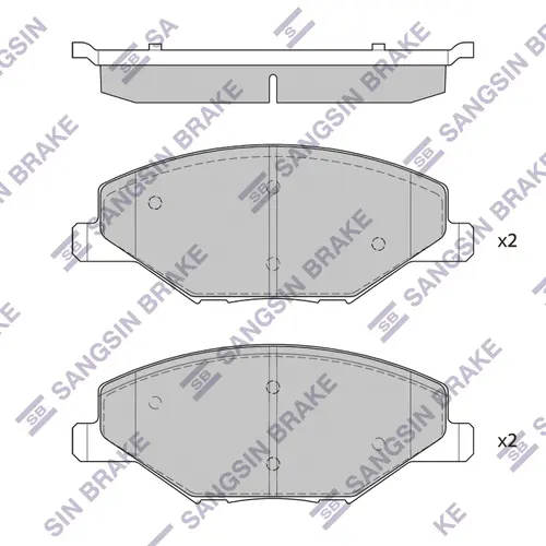 Тормозные колодки дисковые передняя ось HAGEN GP1595