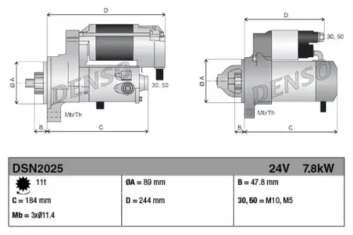 Стартер DENSO DSN2025
