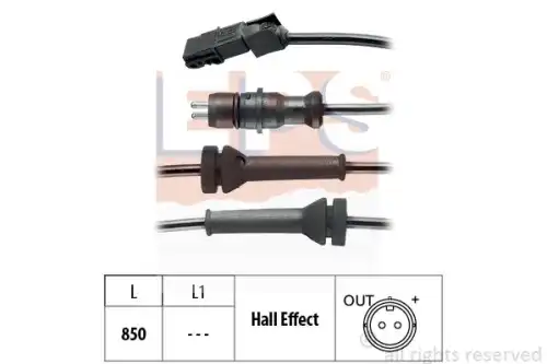 Wheel speed sensor 1960052 EPS