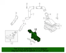 Коллектор впускной 038129713JX VAG