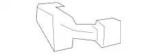 RETAINER N 2 BUMPER BP4K500U1A MAZDA