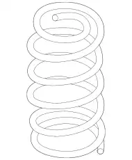 SPRING,COIL-REAR KB8B28011A MAZDA
