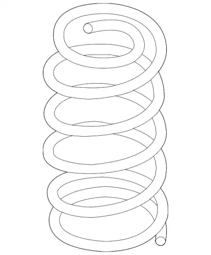 SPRING,COIL-REAR KB8B28011A MAZDA