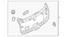 TRIM,LIFTGATE-LOWER KB7W68960 MAZDA