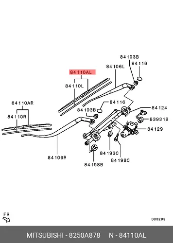 Щетка стеклоочистителя 8250A878 MITSUBISHI