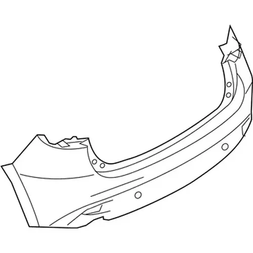 BUMPER,REAR BANE50221BB MAZDA