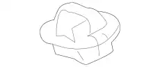 KB7W51PS3A Фиксатор молдинга порога MAZDA