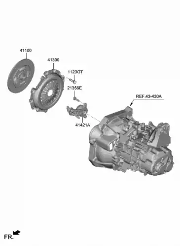 Диск сцепления HYUNDAI / KIA 4110026090