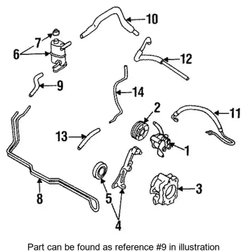 HOSE,RETURN EA0332685A MAZDA