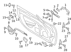 LEVER(R),OUTER HANDL KD475841XF33 MAZDA