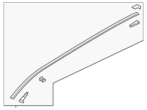 MOULD(R),ROOF KB7W509H0A MAZDA