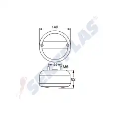 Фонарь задний SERTPLAS 0375LLED