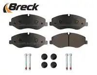 Тормозные колодки дисковые передняя ось BRECK 22062 00 703 00