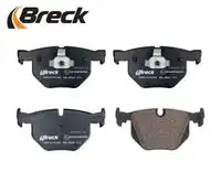 Тормозные колодки дисковые задняя ось BRECK 23447 00 554 10