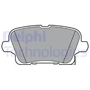 Тормозные колодки дисковые DELPHI LP3373