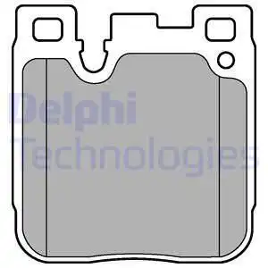 Тормозные колодки дисковые DELPHI LP3249