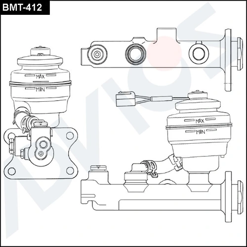 BMT-412 Главный тормозной цилиндр ADVICS