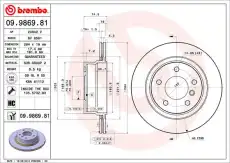 Тормозной диск BREMBO 9986981