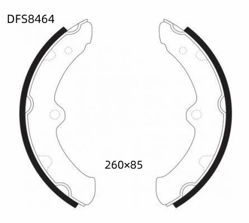 Тормозные колодки барабанные DOUBLE FORCE DFS8464