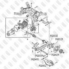 сайлентблок рычага!\ Chevrolet Captiva 07> FG0495 FIXAR