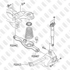 сайлентблок рычага!\ Mazda CX-7 06> FG0442 FIXAR