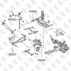 сайлентблок рычага!\ Toyota RAV4 05> FG0401 FIXAR