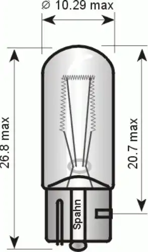 Автолампа SPAHN GLUHLAMPEN 3221