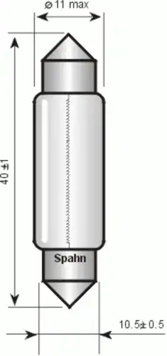 Автолампа SPAHN GLUHLAMPEN 1441