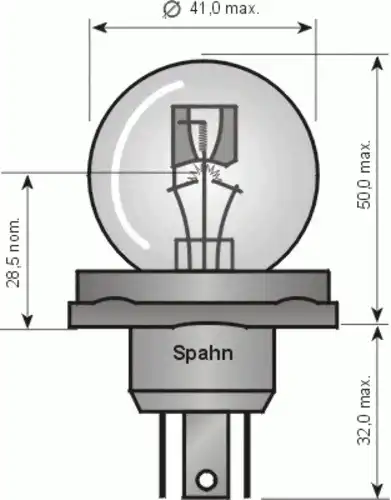 Автолампа SPAHN GLUHLAMPEN 55152