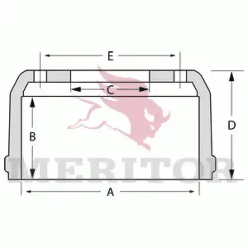 Тормозной барабан MERITOR MBD1016