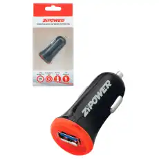 РАЗВЕТВИТЕЛЬ ПРИКУРИВАТЕЛЯ НА 1 USB 1А ZIPOWER PM6663