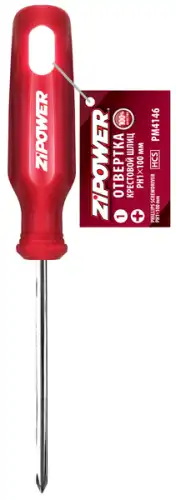  КРЕСТОВАЯ ОТВЕРТКА, PH1 X 100 ММ PM4146 ZIPOWER