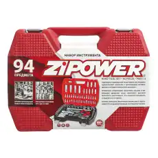  Набор инструмента, 94 предмета, Cr-V сталь PM4113 ZIPOWER