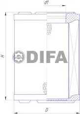 Фильтр воздушный DIFA DIFA 43102