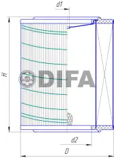 Фильтр воздушный DIFA DIFA 4353K/1