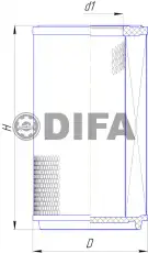 Фильтр воздушный DIFA DIFA 43148