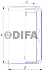 Фильтр воздушный DIFA DIFA4391A