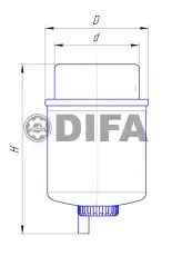 Топливный фильтр DIFA DIFA6121