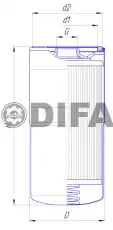 Фильтр масляный DIFA DIFA 5108