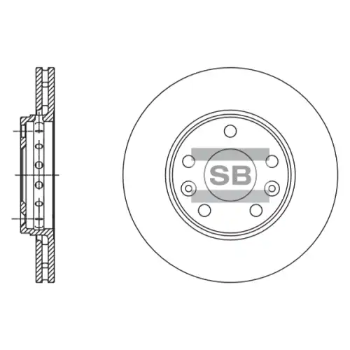 Тормозной диск SANGSIN SD3060