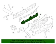 Кронштейн бампера Ср 51127462344 BMW