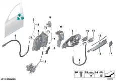 Ручка двери BMW 51 21 7 472 725