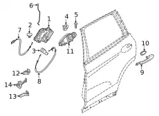 Ручка двери BMW 51218492020