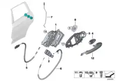 Ручка двери BMW 51 21 8 492 027