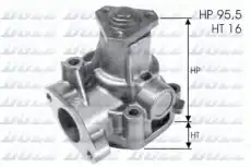 помпа!\ Fiat Croma/Tipo, Lancia Kappa/Thema 2.0 82-01 L-155 DOLZ