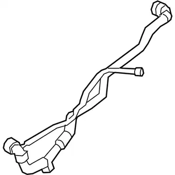 Hose, radiat 17128654860 BMW