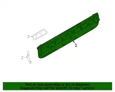 Lower tail l 51497481252 BMW
