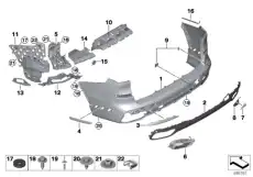 51 12 8 069 903 Крепление бампера Л Зд BMW