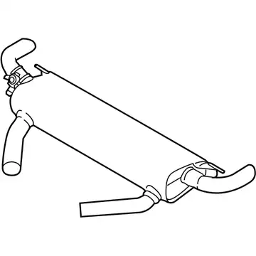 Rear muffler 18308487385 BMW